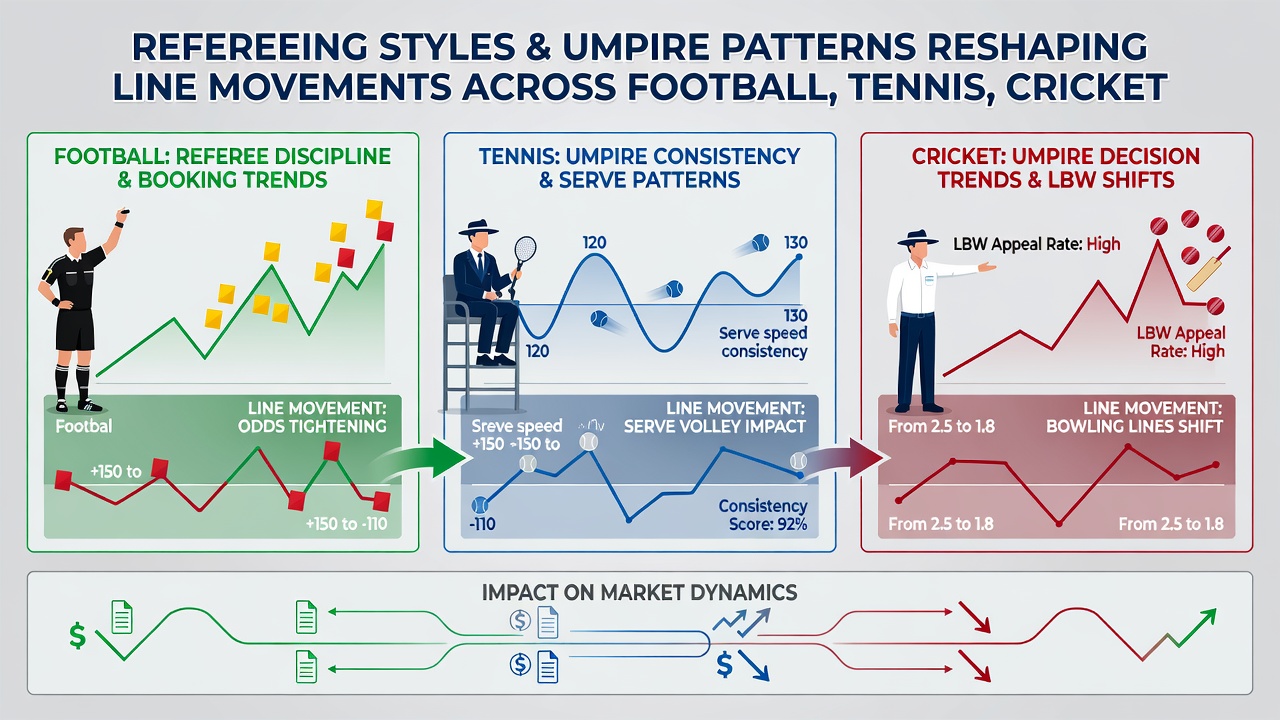 Cricket umpire reviewing a decision with darts checkout graphic in background