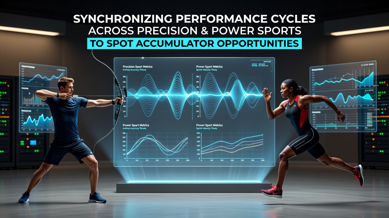Athletes training in precision and power sports disciplines showing synchronized preparation phases